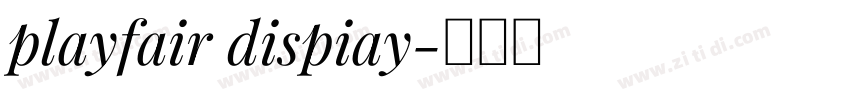 playfair dispiay字体转换 playfair dispiay字体转换